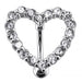 Jeweled Heart Belly Button Ring - Monster Piercing