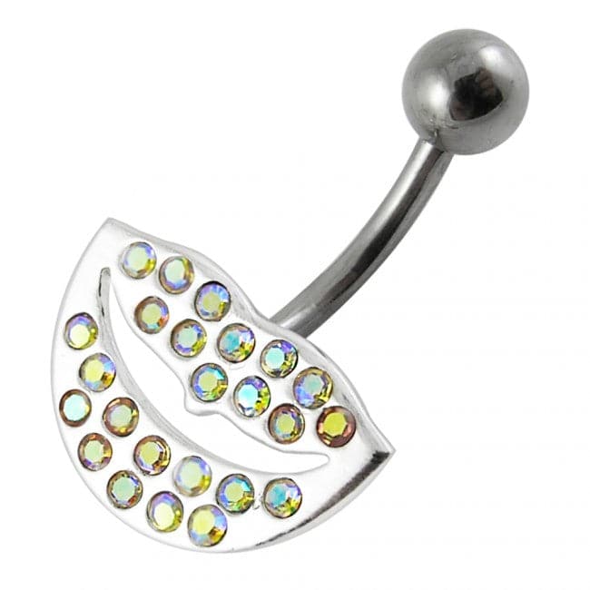 Jeweled Lips Belly Button Ring - Monster Piercing