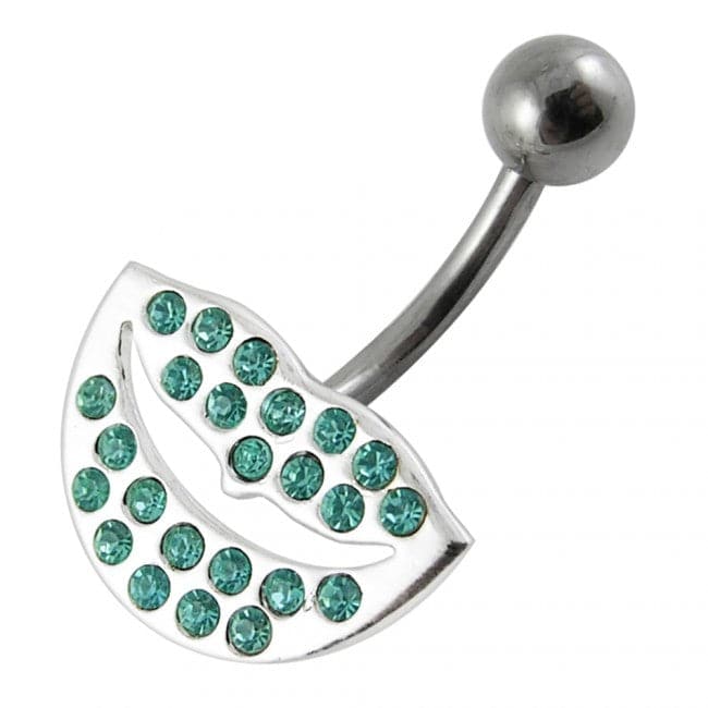 Jeweled Lips Belly Button Ring - Monster Piercing