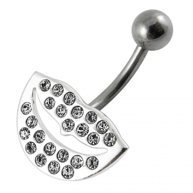 Jeweled Lips Belly Button Ring - Monster Piercing