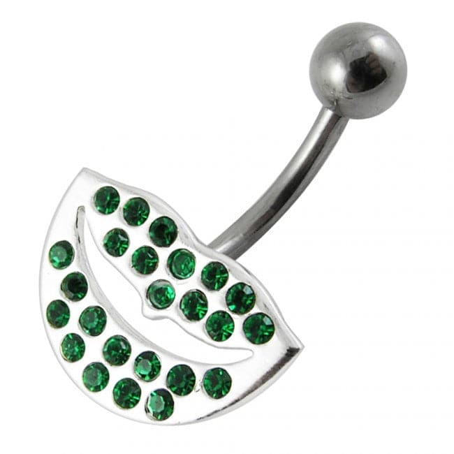 Jeweled Lips Belly Button Ring - Monster Piercing