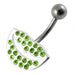 Jeweled Lips Belly Button Ring - Monster Piercing