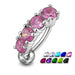 Fancy Jewelled Non-Moving Reverse Belly Ring - Monster Piercing