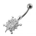 Jeweled Turtle Belly Button Ring - Monster Piercing