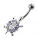 Jeweled Turtle Belly Button Ring - Monster Piercing