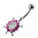 Jeweled Turtle Belly Button Ring - Monster Piercing