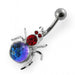 Jeweled Spider Navel Bar - Monster Piercing