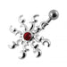 Jeweled Tribal Sun Non-Moving Belly Ring - Monster Piercing