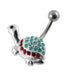 Tiny Turtle Non-Moving Belly Ring - Monster Piercing