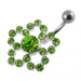 Flower Shaped Non-Moving Belly Ring - Monster Piercing