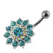 Multi Layered Flower Non-Moving Belly Ring - Monster Piercing