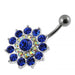 Multi Layered Flower Non-Moving Belly Ring - Monster Piercing