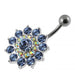 Multi Layered Flower Non-Moving Belly Ring - Monster Piercing