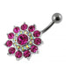 Multi Layered Flower Non-Moving Belly Ring - Monster Piercing