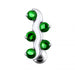 Silver Fancy Jeweled Curve Reverse Non-Moving SS or Titanium Belly Ring - Monster Piercing