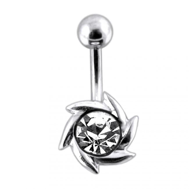 Tribal Mini Sun Non-Moving Belly Ring - Monster Piercing