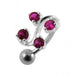 Tetra Fancy Mini Jeweled Non-Moving Belly Ring - Monster Piercing