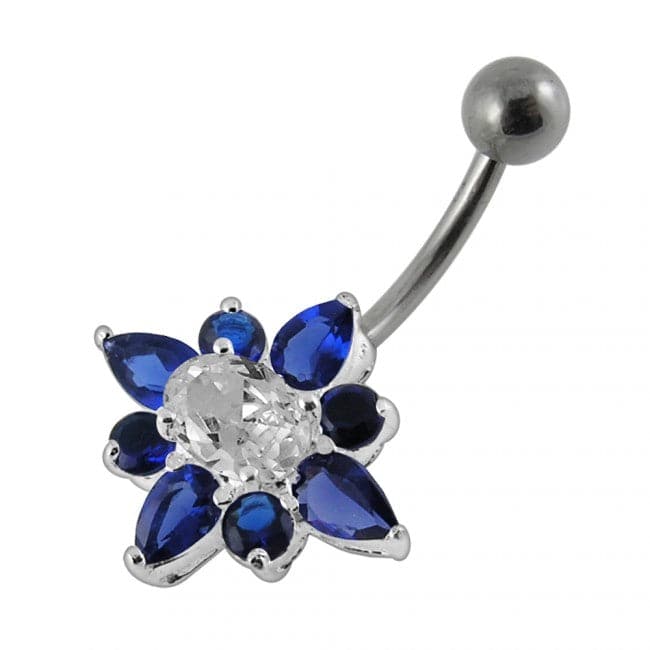 Fantasy Flower Non-Dangling Belly Ring - Monster Piercing