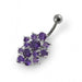 Jeweled Cross Non-Moving Belly Ring - Monster Piercing