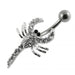 Jeweled Scorpio Non-Moving Belly Ring - Monster Piercing