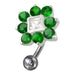 Jeweled Non-Moving Reverse Belly Ring - Monster Piercing