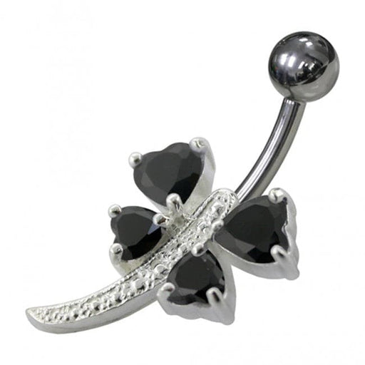 Heart Shape Non-Moving Belly Ring - Monster Piercing