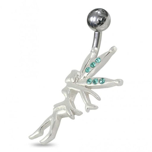 Jeweled Angel Navel Belly Ring - Monster Piercing