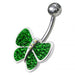 Jeweled Butterfly Navel Belly Ring - Monster Piercing