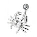 Fancy Jeweled Crab Non-Moving Belly Ring - Monster Piercing