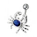 Fancy Jeweled Crab Non-Moving Belly Ring - Monster Piercing