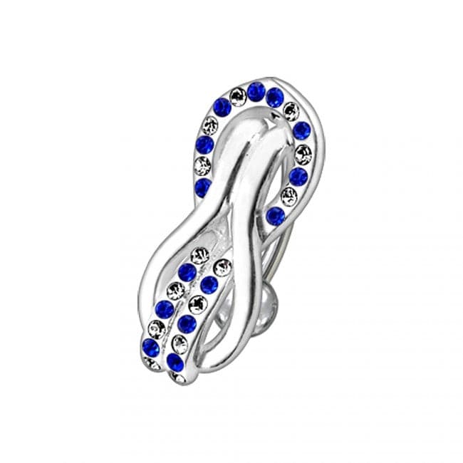 Fancy Multi Jeweled Reverse Non-Moving Curved Bar Belly Ring - Monster Piercing