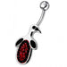 Jeweled Penguin Silver Belly Ring - Monster Piercing