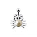 Pearl Studded Spider Silver Belly Ring - Monster Piercing