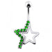 Rockstar Silver Belly Ring - Monster Piercing