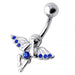 Jeweled Angel Silver Belly Ring - Monster Piercing