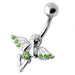 Jeweled Angel Silver Belly Ring - Monster Piercing