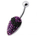 Alien Head Silver Belly Ring - Monster Piercing