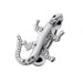 Rexine Lizard Silver Navel Bar - Monster Piercing