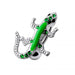 Rexine Lizard Silver Navel Bar - Monster Piercing