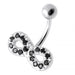 Jeweled Infinity Non Dangling Navel Bar - Monster Piercing