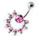 Multi Skull Non Dangling Belly Bar - Monster Piercing