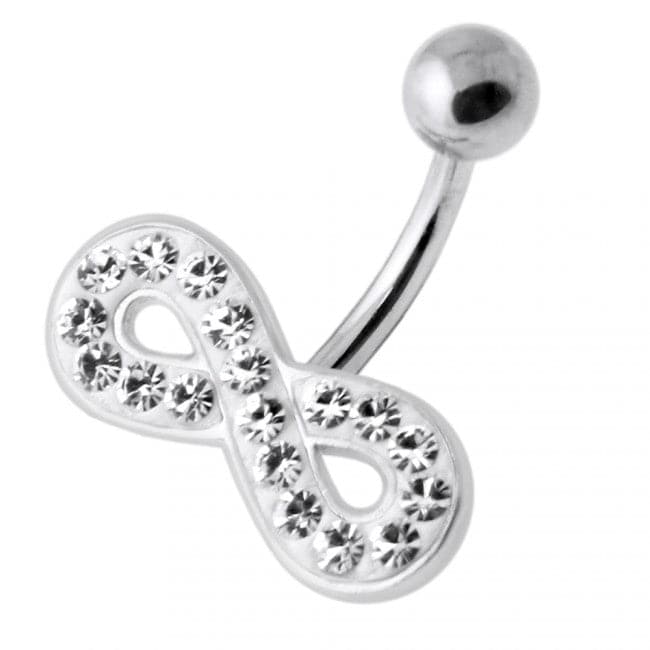 Multi Jeweled Infinity Non Dangling Belly Banana - Monster Piercing