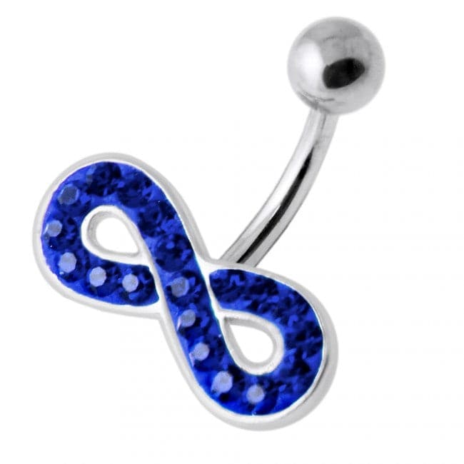 Multi Jeweled Infinity Non Dangling Belly Banana - Monster Piercing