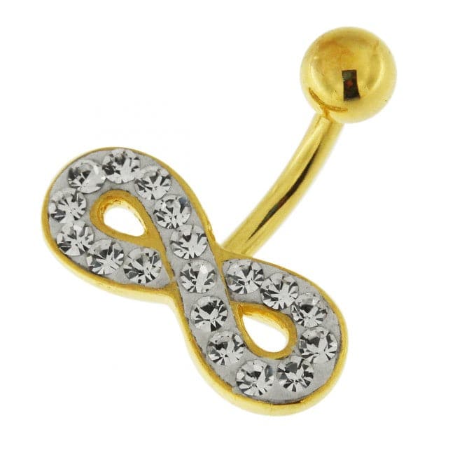 Multi Jeweled Infinity Non Dangling Belly Banana - Monster Piercing