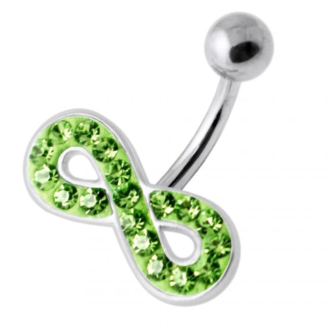 Multi Jeweled Infinity Non Dangling Belly Banana - Monster Piercing