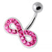 Multi Jeweled Infinity Non Dangling Belly Banana - Monster Piercing