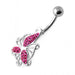 Multi Jeweled Flying Butterfly Navel Banana - Monster Piercing