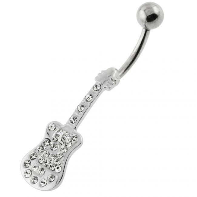 Multi Jeweled Guitar Belly Button Ring - Monster Piercing