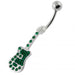 Multi Jeweled Guitar Belly Button Ring - Monster Piercing