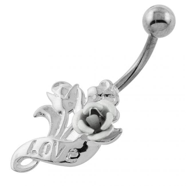 Lovely Roses Navel Belly Piercing - Monster Piercing